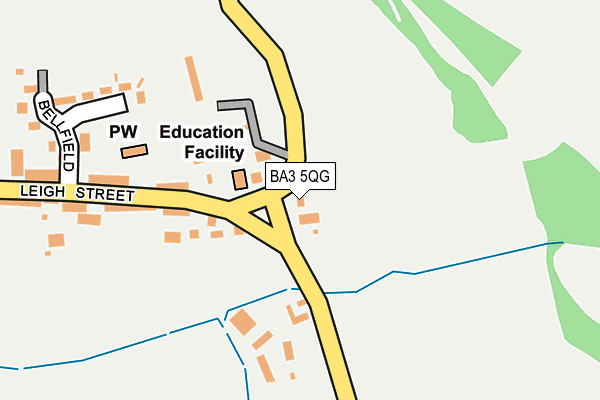 BA3 5QG map - OS OpenMap – Local (Ordnance Survey)