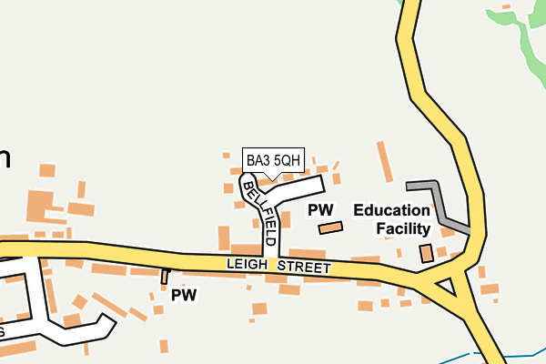 BA3 5QH map - OS OpenMap – Local (Ordnance Survey)