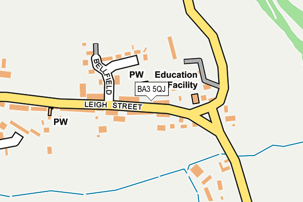 BA3 5QJ map - OS OpenMap – Local (Ordnance Survey)