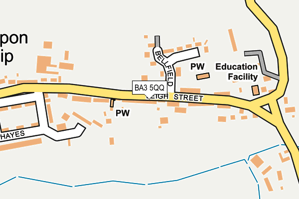 BA3 5QQ map - OS OpenMap – Local (Ordnance Survey)
