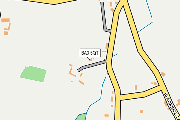 BA3 5QT map - OS OpenMap – Local (Ordnance Survey)