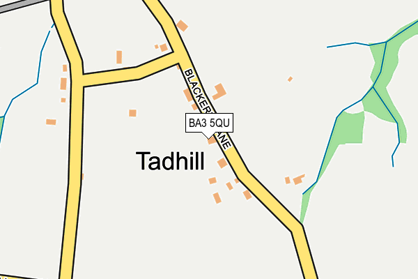 BA3 5QU map - OS OpenMap – Local (Ordnance Survey)