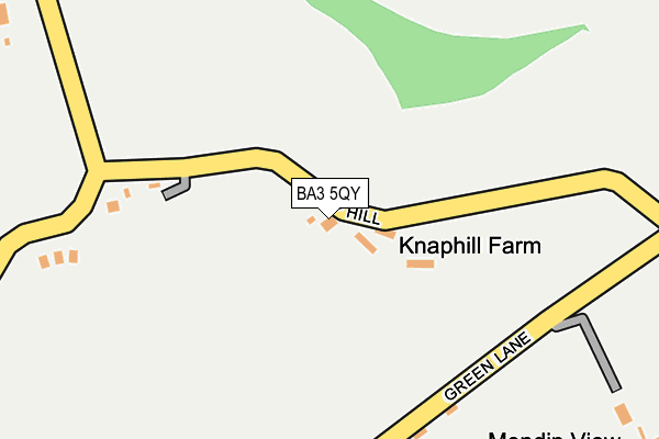 BA3 5QY map - OS OpenMap – Local (Ordnance Survey)