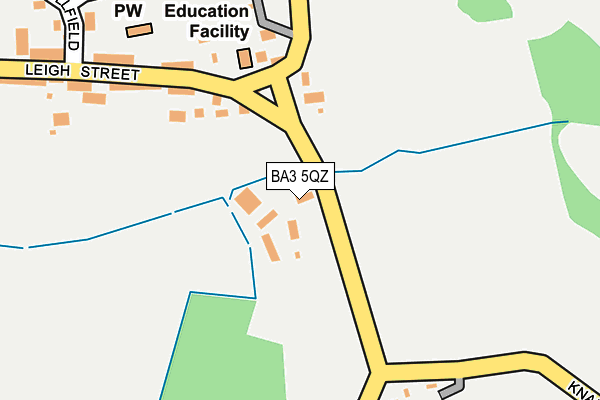 BA3 5QZ map - OS OpenMap – Local (Ordnance Survey)