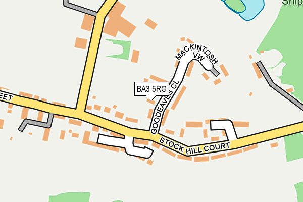 BA3 5RG map - OS OpenMap – Local (Ordnance Survey)