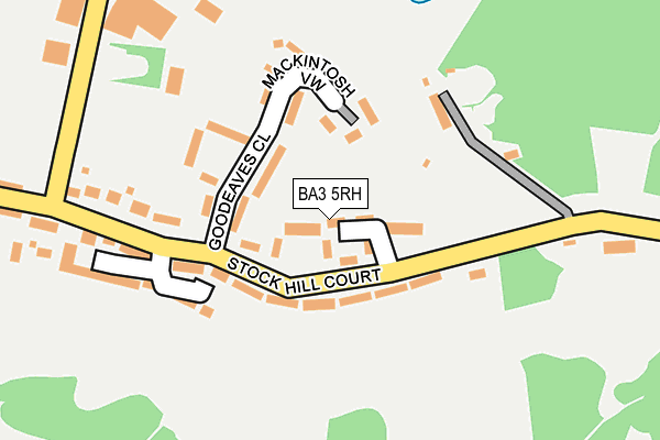BA3 5RH map - OS OpenMap – Local (Ordnance Survey)