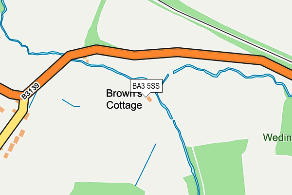 BA3 5SS map - OS OpenMap – Local (Ordnance Survey)