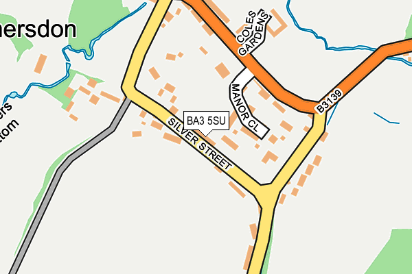 BA3 5SU map - OS OpenMap – Local (Ordnance Survey)