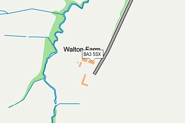 BA3 5SX map - OS OpenMap – Local (Ordnance Survey)