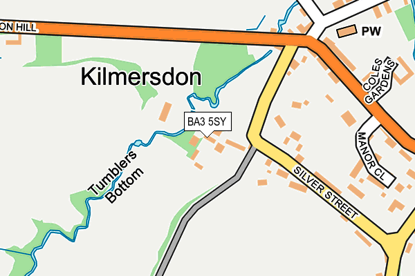 BA3 5SY map - OS OpenMap – Local (Ordnance Survey)