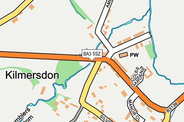 BA3 5SZ map - OS OpenMap – Local (Ordnance Survey)