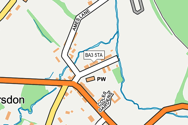 BA3 5TA map - OS OpenMap – Local (Ordnance Survey)