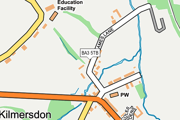 BA3 5TB map - OS OpenMap – Local (Ordnance Survey)