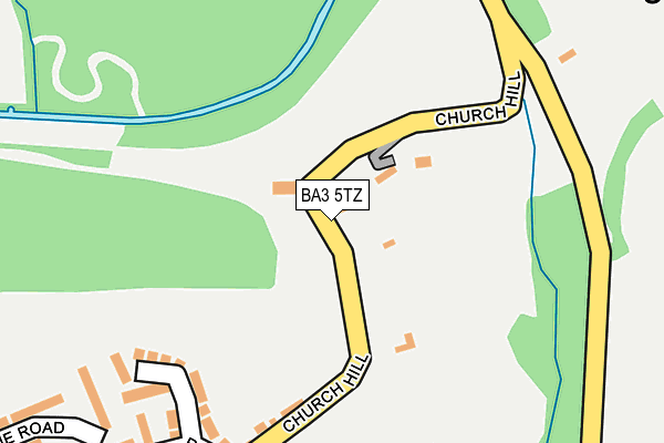 BA3 5TZ map - OS OpenMap – Local (Ordnance Survey)