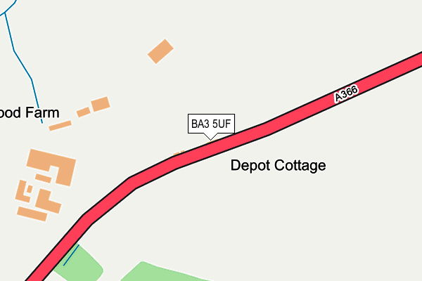 BA3 5UF map - OS OpenMap – Local (Ordnance Survey)