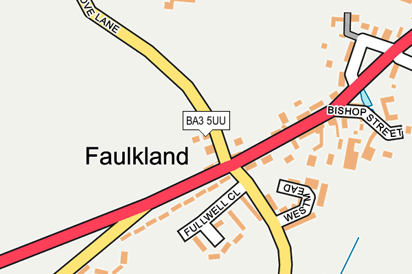 BA3 5UU map - OS OpenMap – Local (Ordnance Survey)