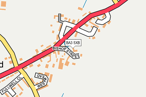 BA3 5XB map - OS OpenMap – Local (Ordnance Survey)