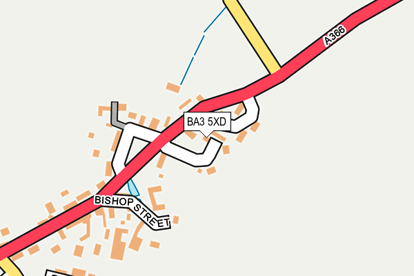 BA3 5XD map - OS OpenMap – Local (Ordnance Survey)