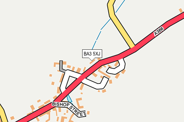 BA3 5XJ map - OS OpenMap – Local (Ordnance Survey)