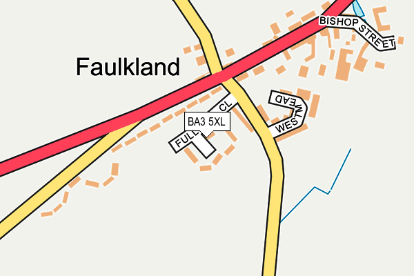 BA3 5XL map - OS OpenMap – Local (Ordnance Survey)