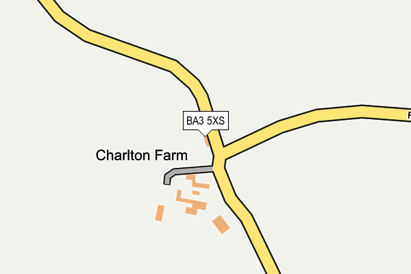 BA3 5XS map - OS OpenMap – Local (Ordnance Survey)