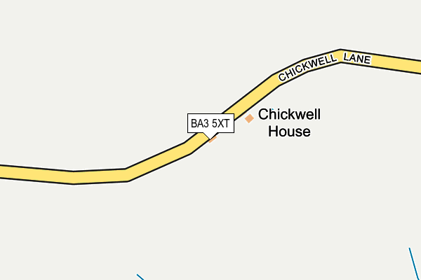 BA3 5XT map - OS OpenMap – Local (Ordnance Survey)