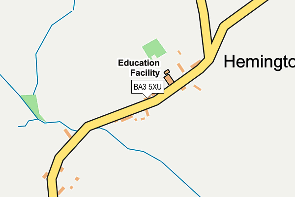 BA3 5XU map - OS OpenMap – Local (Ordnance Survey)