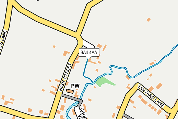 BA4 4AA map - OS OpenMap – Local (Ordnance Survey)