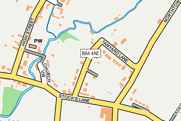 BA4 4AE map - OS OpenMap – Local (Ordnance Survey)