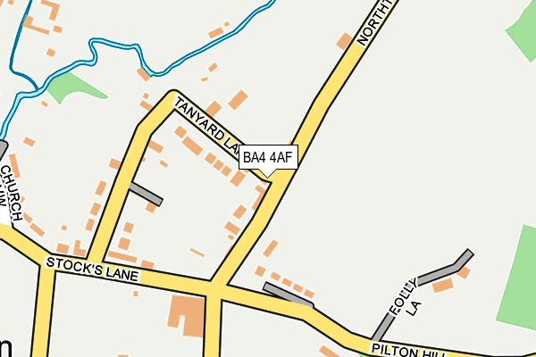 BA4 4AF map - OS OpenMap – Local (Ordnance Survey)