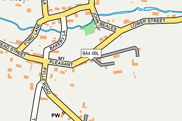 BA4 4BL map - OS OpenMap – Local (Ordnance Survey)