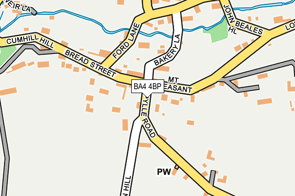 BA4 4BP map - OS OpenMap – Local (Ordnance Survey)