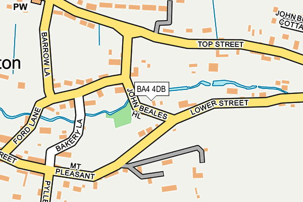 BA4 4DB map - OS OpenMap – Local (Ordnance Survey)