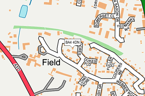 BA4 4DN map - OS OpenMap – Local (Ordnance Survey)