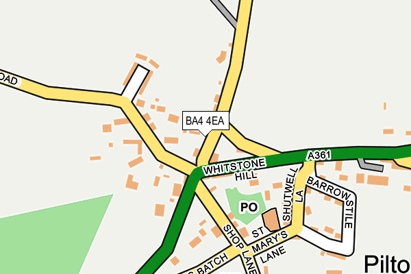 BA4 4EA map - OS OpenMap – Local (Ordnance Survey)