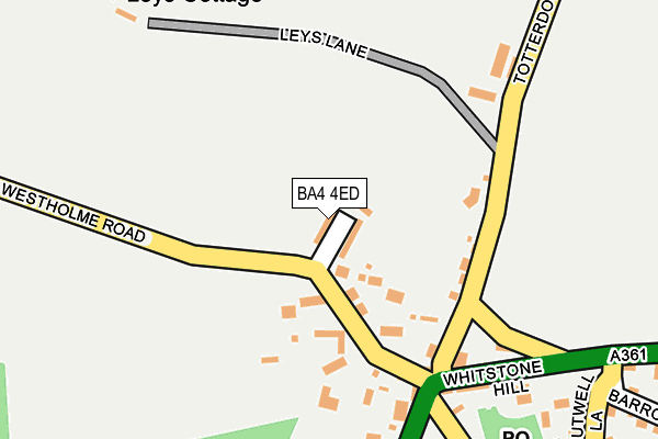 BA4 4ED map - OS OpenMap – Local (Ordnance Survey)