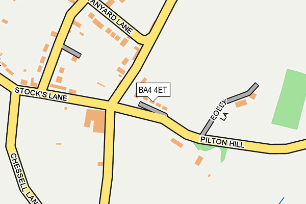 BA4 4ET map - OS OpenMap – Local (Ordnance Survey)