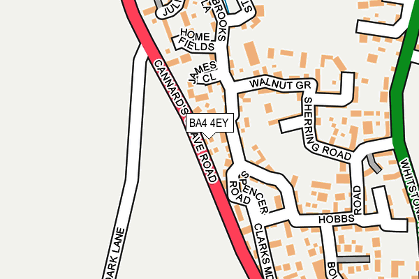 BA4 4EY map - OS OpenMap – Local (Ordnance Survey)