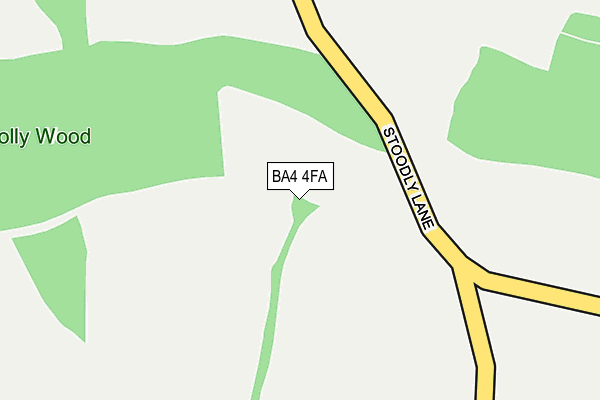 BA4 4FA map - OS OpenMap – Local (Ordnance Survey)