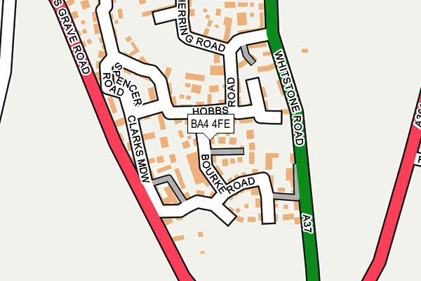BA4 4FE map - OS OpenMap – Local (Ordnance Survey)