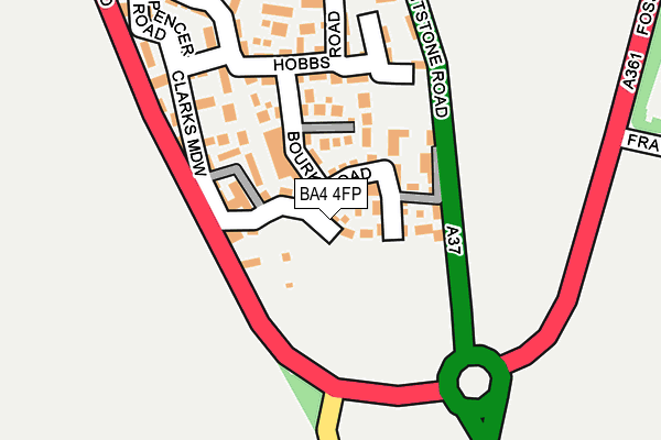 BA4 4FP map - OS OpenMap – Local (Ordnance Survey)