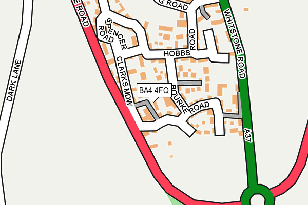 BA4 4FQ map - OS OpenMap – Local (Ordnance Survey)