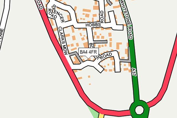 BA4 4FR map - OS OpenMap – Local (Ordnance Survey)