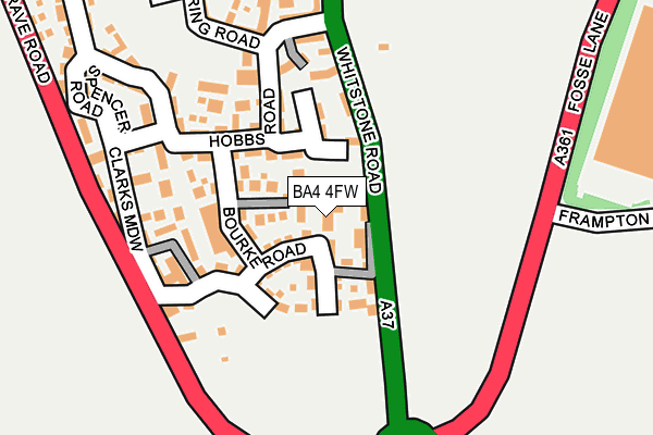 BA4 4FW map - OS OpenMap – Local (Ordnance Survey)