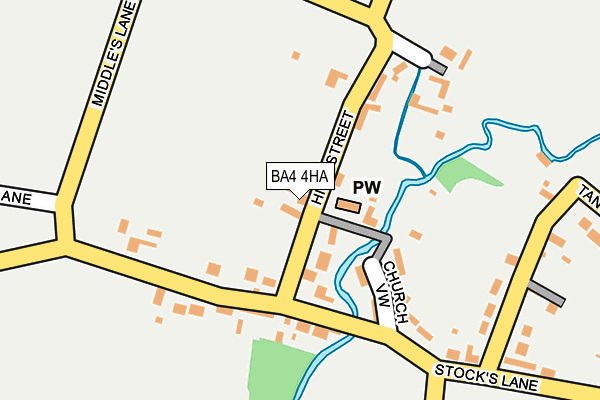 BA4 4HA map - OS OpenMap – Local (Ordnance Survey)