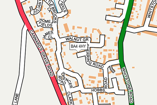 BA4 4HY map - OS OpenMap – Local (Ordnance Survey)