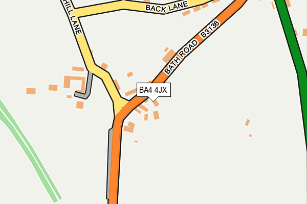 BA4 4JX map - OS OpenMap – Local (Ordnance Survey)