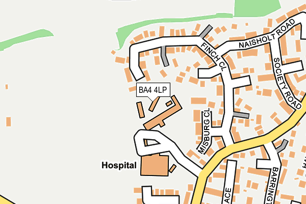 BA4 4LP map - OS OpenMap – Local (Ordnance Survey)
