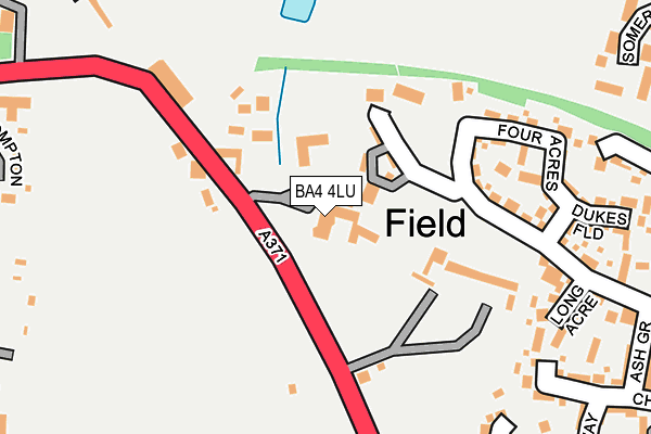 BA4 4LU map - OS OpenMap – Local (Ordnance Survey)