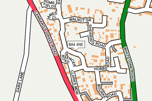 BA4 4NE map - OS OpenMap – Local (Ordnance Survey)